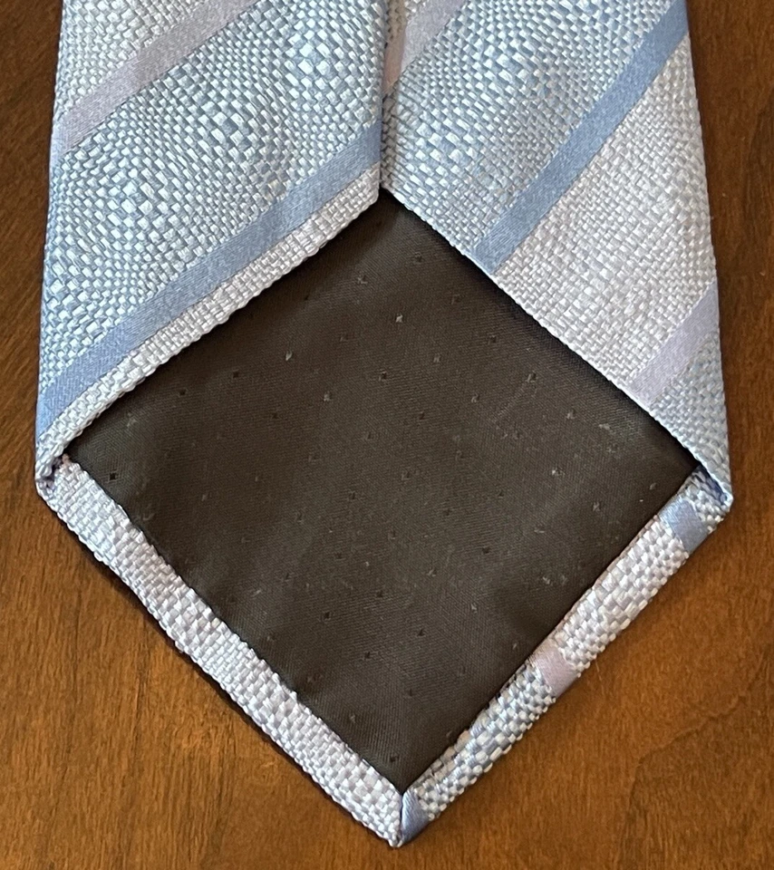 Corbata Fratelli Moda Azul 100% Seda Hombre Hecha en Italia Foto 2 de 4