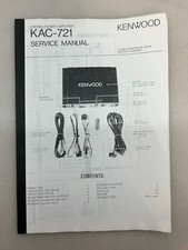 Kenwood KAC-721 Service Manual Copy From Kenwood Free Shipping