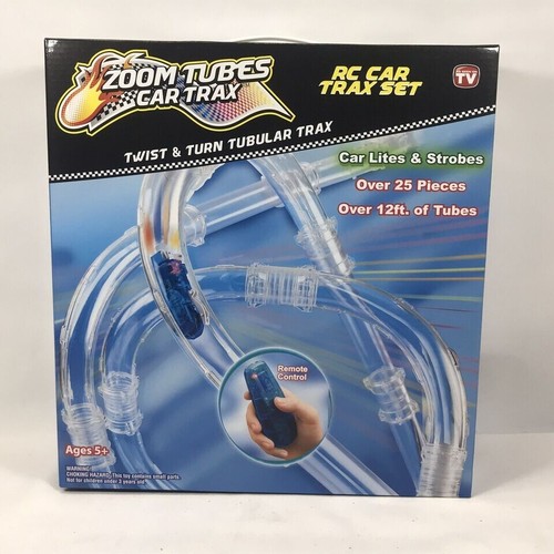 RC Car Race Track Toy 25-Pc Trax Set with 1 Blue Racer AS Seen on TV - Picture 3 of 7