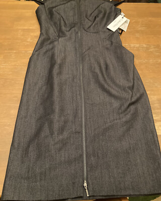 calvin klein grey sheath dress Gray Striped Cap Sleeve Sheath Dress by Calvin Klein – SilkRoll main image 0