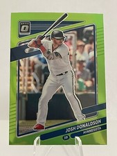 2021 Donruss Optic JOSH DONALDSON Twins #112 Lime Green Prizm - MINT!