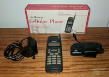 RADIO SHACK 17-1101 HANDHELD CELL PHONE TELEPHONE CT-400 VINTAGE RARE HTF WORKS