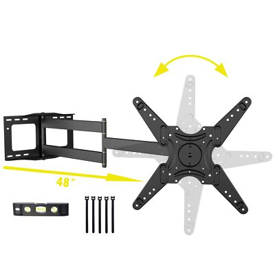 48'' Extension Long Arm TV Wall Mount Heavy Duty, WHYFONE Portrait TV Mount V