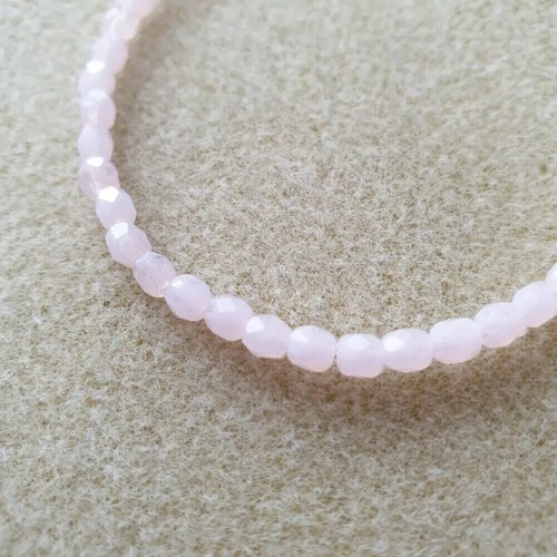 Beads, Rondell 4mm Beads - 38 Beads Baby Pink - Picture 2 of 2