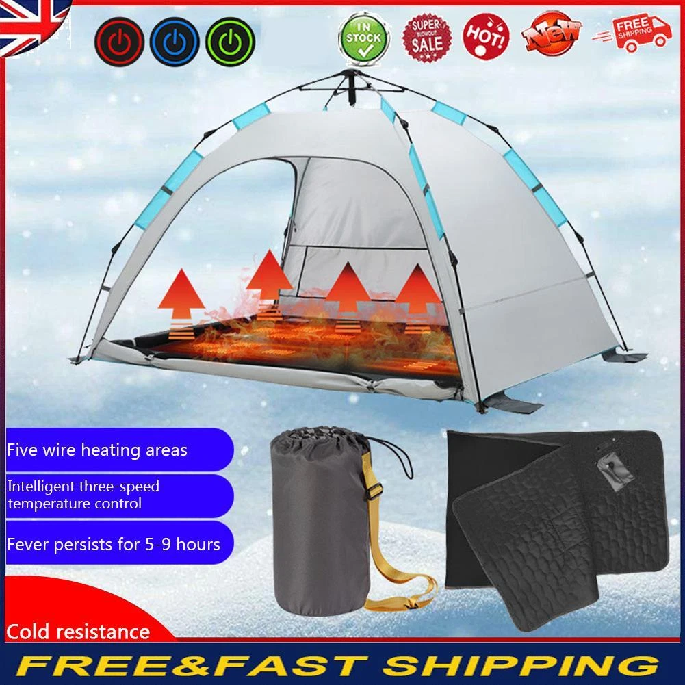 Adult Sleeping Pad Soft Cold Resistant Heated Pad for Camping Trip (Black)  - | eBay