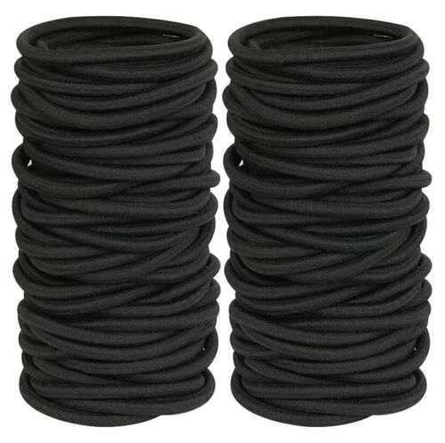 Elastic Hair Bands Rubber Hair Ties For Thick Heavy Curly Ponytail Holder 20 Pcs