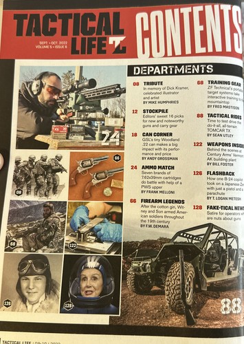 YEAR OF THE .22s Sept Oct 2022 TACTICAL LIFE Magazine - Foto 3 di 3
