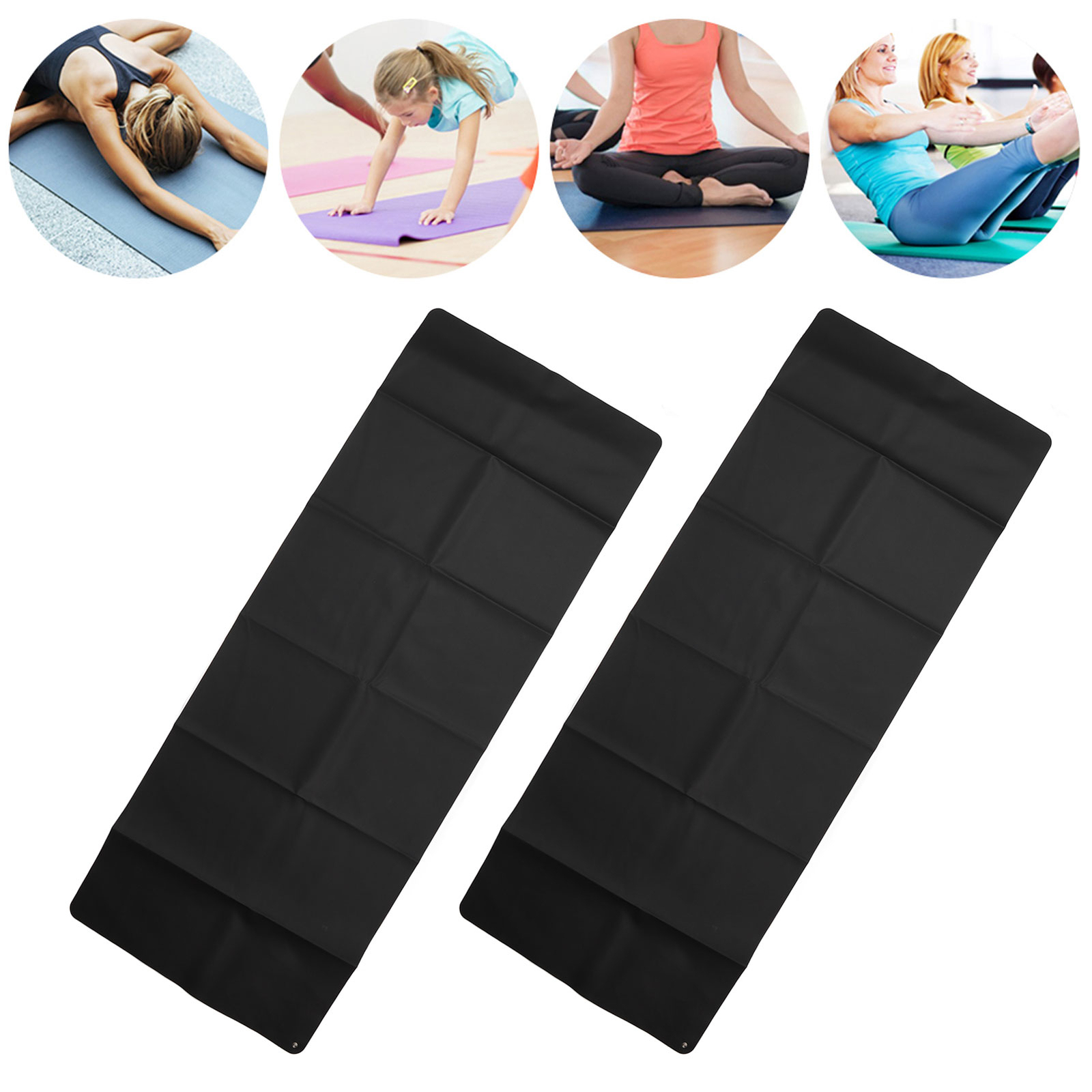 2pcs Grounding Mat Stress Relief Reduce Inflammation Soft PU Lether Bed ...