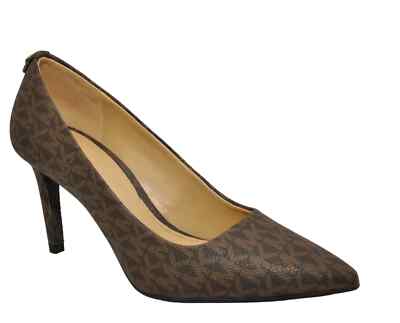 Michael Kors Dorothy Flex Pump Heel Shoe Brown Nib