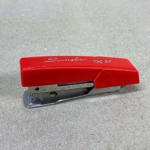 Swingline Tot 50 Stapler Vintage Red 3" Long Miniature Stapler