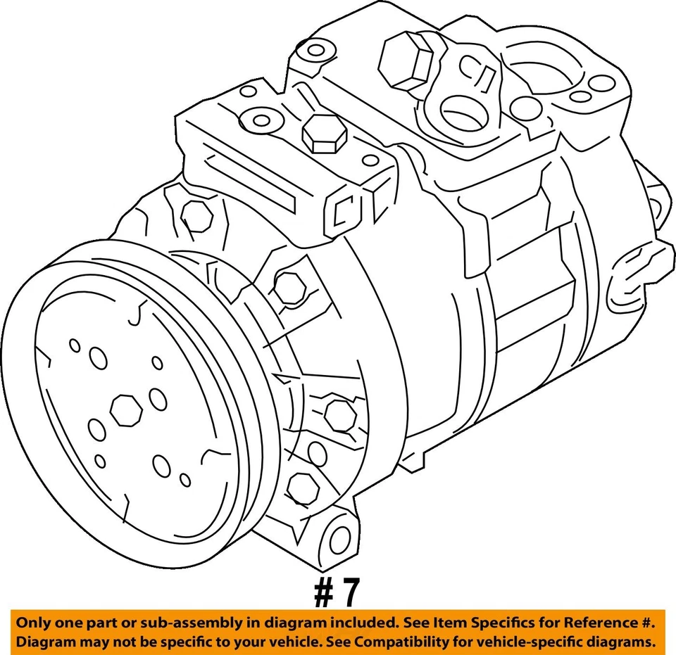 Used A/C Compressor fits: 2015 Volkswagen Tiguan 1.8 Grade A Foto 4 de 4