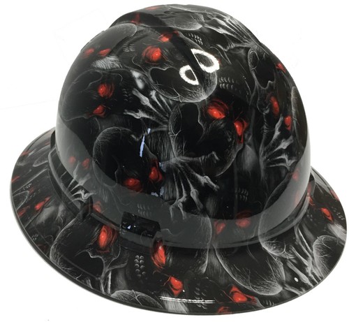 Hard Hat Ridgeline Full Brim Custom Creeper Red Eye - Picture 3 of 16