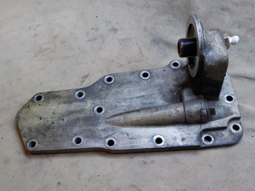 98.5-02 Dodge Ram 2500 3500 5.9 Cummins Diesel engine oil filter mount plate - Picture 1 of 4