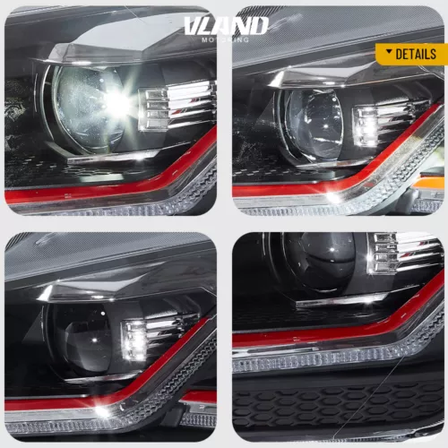 Paar Scheinwerfer Red Line Paar LED Für Volkswagen VW GOLF MK7.5 2017-2020 - Bild 3 von 16