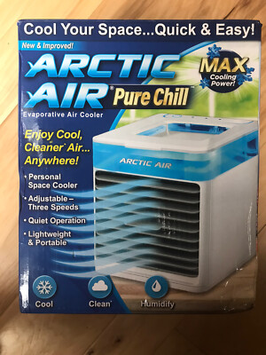Ontel Arctic Air Pure Chill Evaporative Ultra Portable Personal Air Cooler  New
