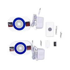 Milton’s Bells Warehouse Door Chime with 2 Chimes, Wireless Door Bell Chim