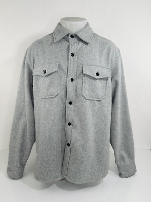 Schott - Wool Blend Mens Lg. Shirt Jacket Shaket -MINT
