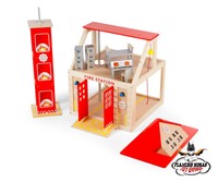 Tidlo Wooden Fire Station Set With Training Tower - Authorised Uk Stockist Tidlo Wooden Fire Station Set With Training Tower - Authorised Uk Stockist