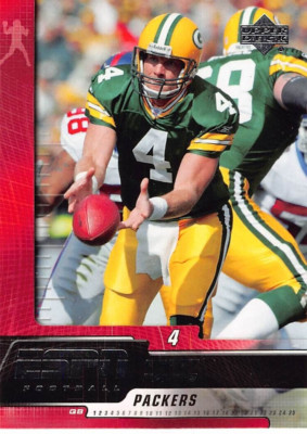 2005 Upper Deck ESPN Football Brett Favre #36 NM/MT GREEN BAY PACKERS SHARP