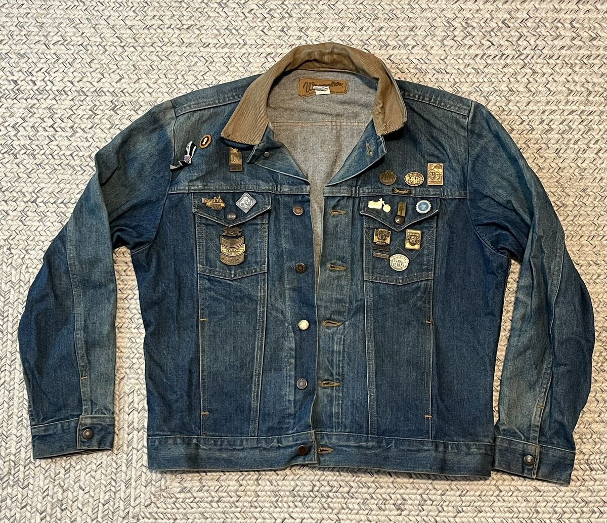 Vintage 80s Wrangler Authentic Western Denim Jacket Made in Vintage 80s Wrangler Authentic Western Denim Jacket Made in