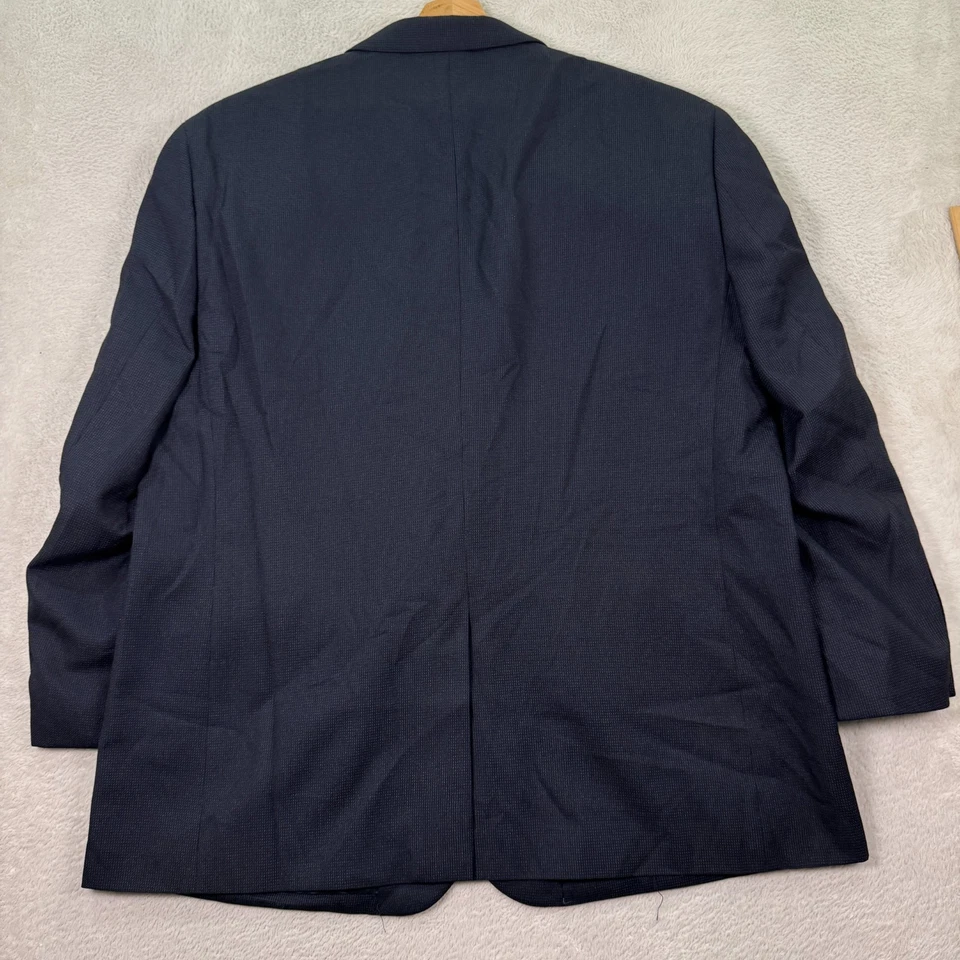 Joseph & Feiss Blazer Jacket Mens 50R Navy Formal Single Breasted Notch Lapel - Image 3 of 4