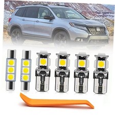 10Pcs LED Interior Lights Bulbs Kit for 2019-2022 Hon'da Passport Map Dome