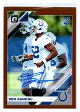 2019 Donruss Optic #124 Ben Banogu Rookies Auto Bronze Rookie Colts