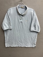 Burberry Brit Light Blue XL Polo Shirt 100 Cotton Embroidered Logo Button