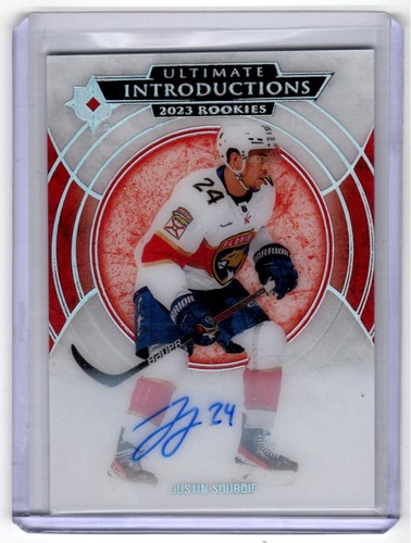 2023-24 Ultimate Collection - Ultimate Introductions Auto #UI-23 Justin Sourdif