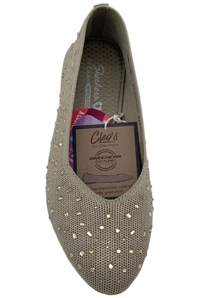 Skechers Women's Cleo 2.0 Sparkle Gems Flats Dazzling Daze