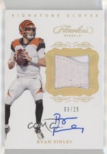 2019 Panini Flawless Signature Gloves 9/25 Ryan Finley #SG-RF Auto 5sf