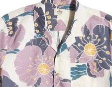 Marine Layer Camp Collar Shirt   Floral Print   Size M/L   New Without Tags