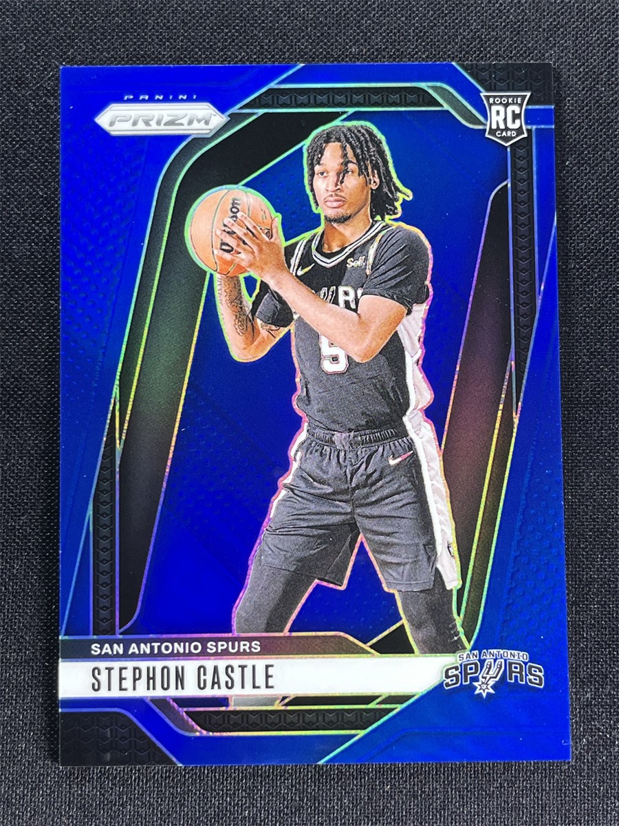 2024-25 Panini Prizm Stephon Castle #234 Blue Prizm Rookie RC Spurs /199
