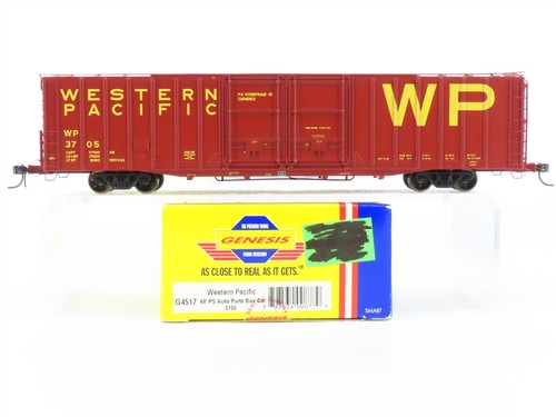 Coche de caja a escala HO Athearn Genesis G4517 WP Western Pacific 60' autopartes #3705 | Zustand: Used
