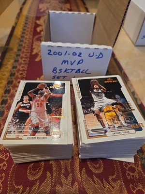 2001-02 UPPER DECK MVP COMPLETE  1-220 NBA SET! KOBE BRYANT! GARNETT!