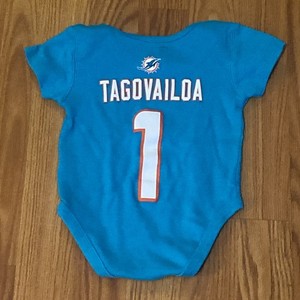 NFL Miami Dolphins Tua Tagovailoa #1 Bodysuit/Vest Infant Toddler 12 Months