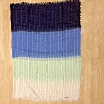 Large Codello Scarf Multicolor Solid size 120''x 43''  Made in PCR New no TAG