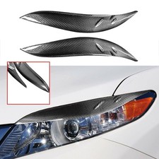 Carbon Fiber Headlight Eyebrows Eyelid Trim Sticker For 2011-2020 Toyota Sienna