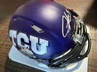 Ladanian Tomlinson Signed TCU Mini Helmet Beckett Authentication