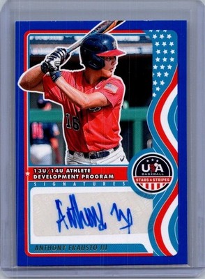 Anthony Frausto III 2025 Panini USA Baseball Stars and Stripes Auto /100