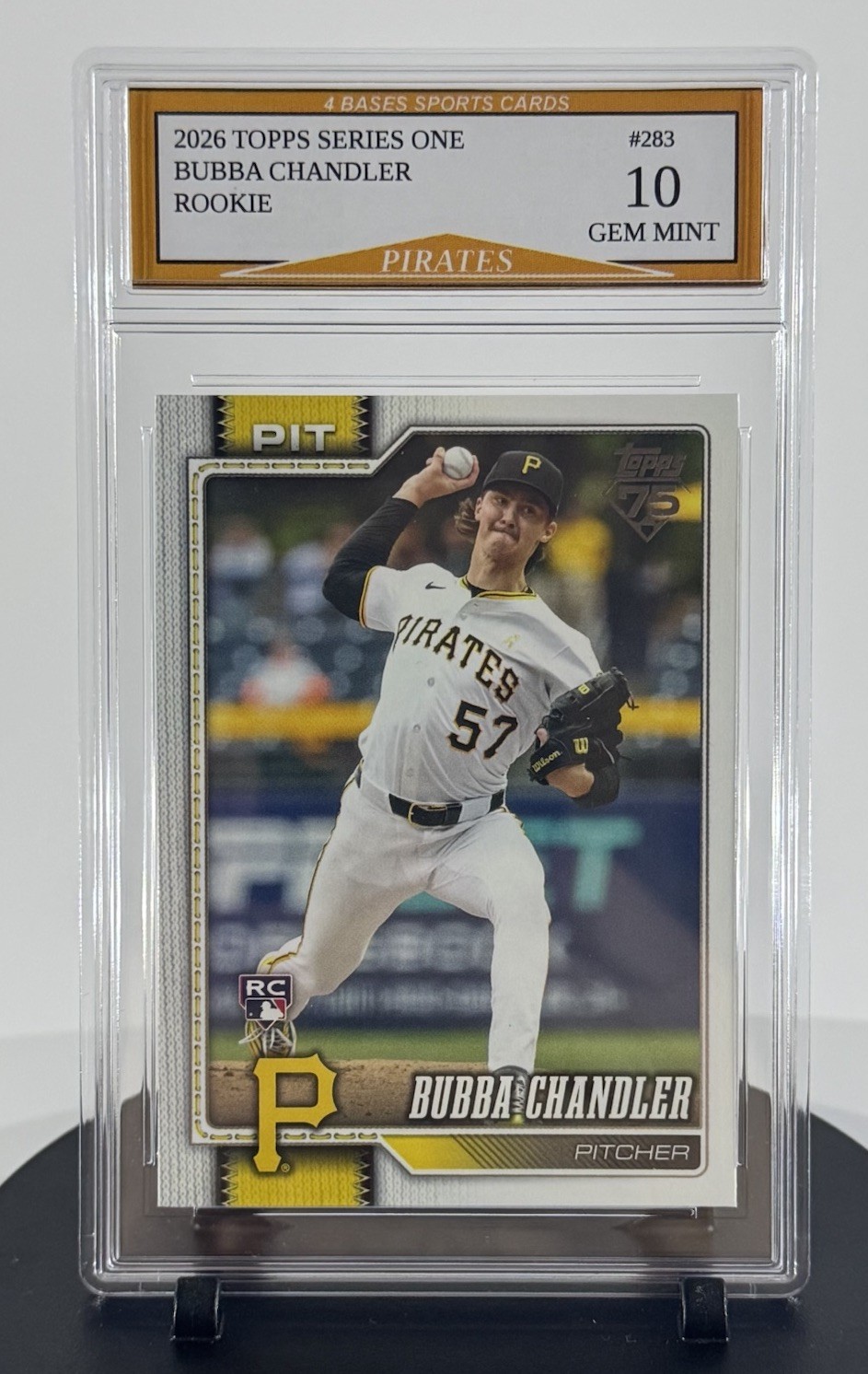 2026 Topps Bubba Chandler Pittsburgh Pirates Rookie Card #283 Gem Mint 10