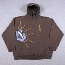 Cactus Jack Hoodie Mens XL Travis Scott Highest In The Room Brown