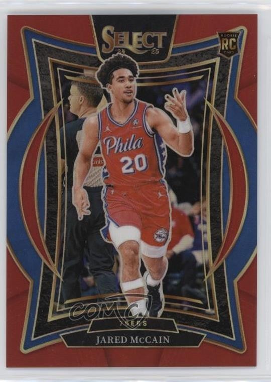 2024-25 Panini Select Concourse Red Prizm 133/199 Jared McCain #82 14ql