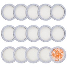 BENECREAT 15Pcs Round Felt Bead Design Boards, 1.55Inch 49mm, Light Gray