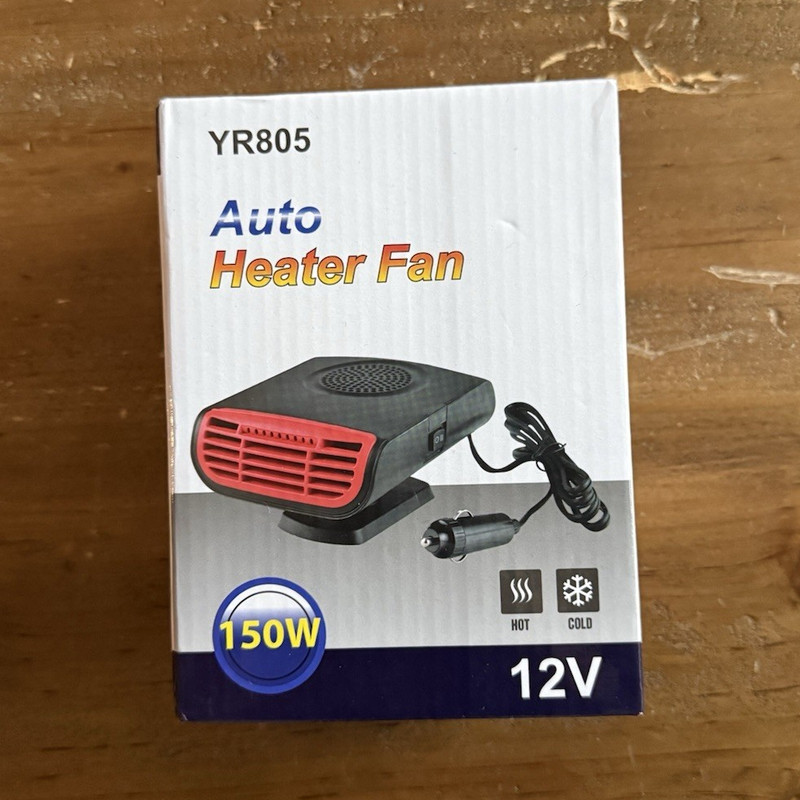 YR805 Auto Heater Fan 12V 150W Hot/Cold, MPN X004VM6QZ9