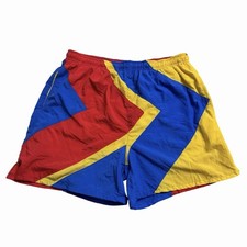 Vintage 80s 90s Wave Runner Swim Surf Trunks Shorts Size Medium 5  Nautical