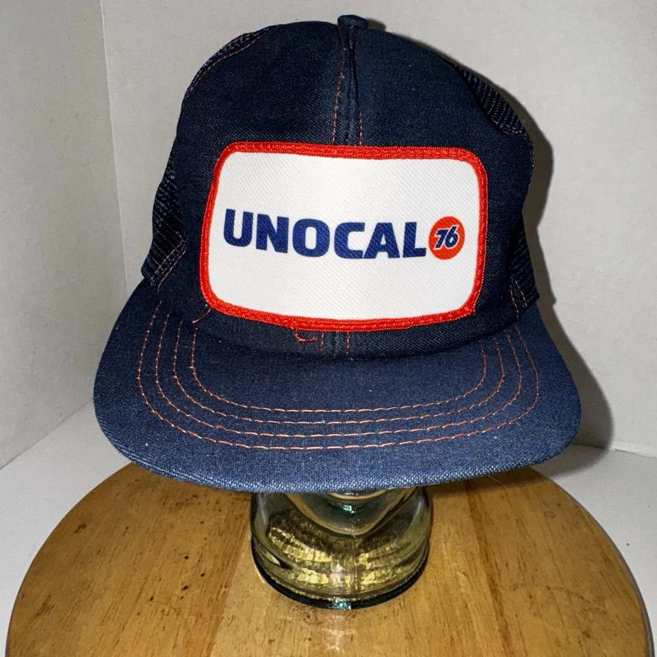 De colección UNOCAL 76 Trucker Hat Malla Snapback Gorra Gasóleo Publicidad Hecho en EE. UU. Foto 2 de 4