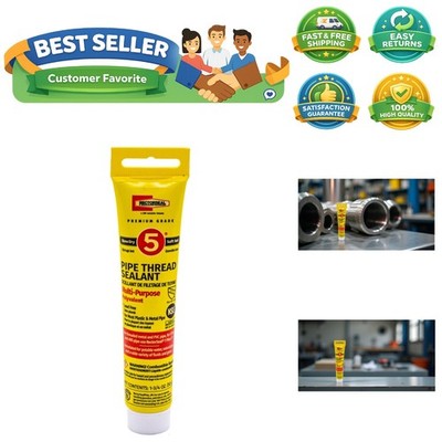 No. 5 25790 Pipe Thread Sealant, Lubricates & Protects Threads, Soft Setting,...