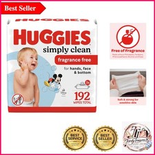 Huggies Simply Clean Unscented Baby Wipes Soft, Safe Versatile