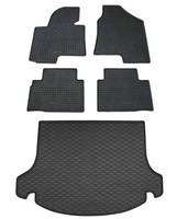 Gummi FußMatten Kofferraumwanne FüR Kia Sportage 3 SL 2010-2015 Set Gummimatten